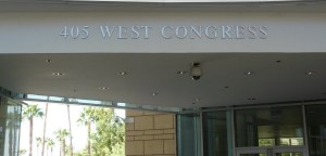 The entrance to the Courthouse in Tucson