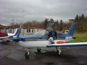 Preparing G-BPAS for the flight to Barra