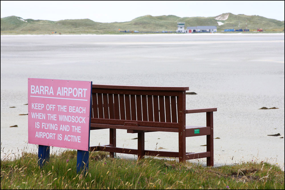 When it's a beach, enjoy; when a runway, keep off!