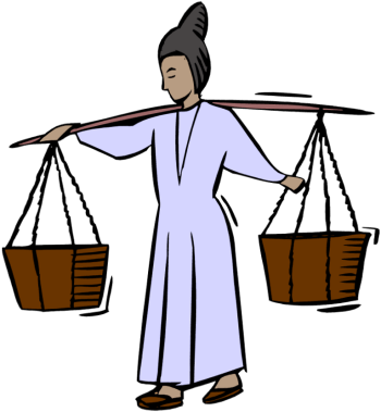 woman carrying water 2