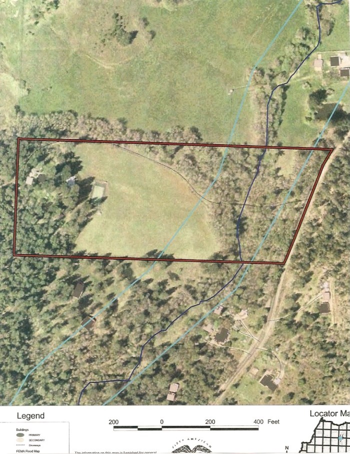 A little over 13 acres, orientated West-East.