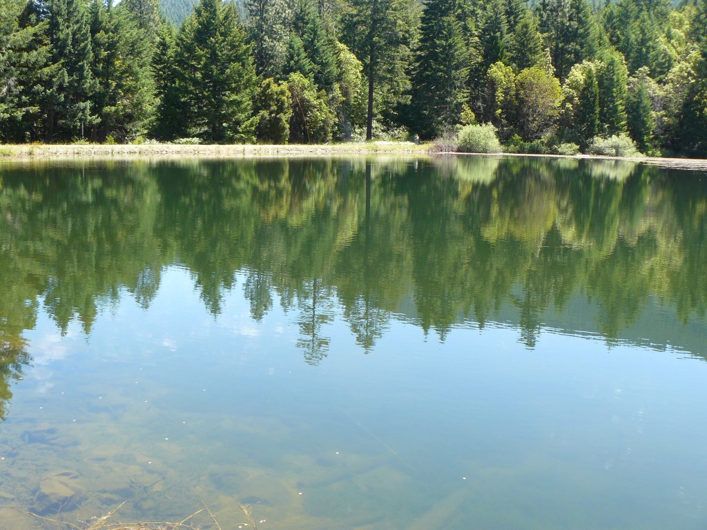 First sighting of the lake!