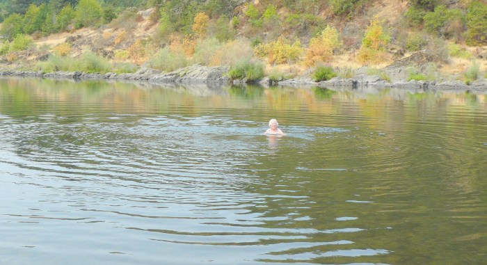 Right out in mid-river!