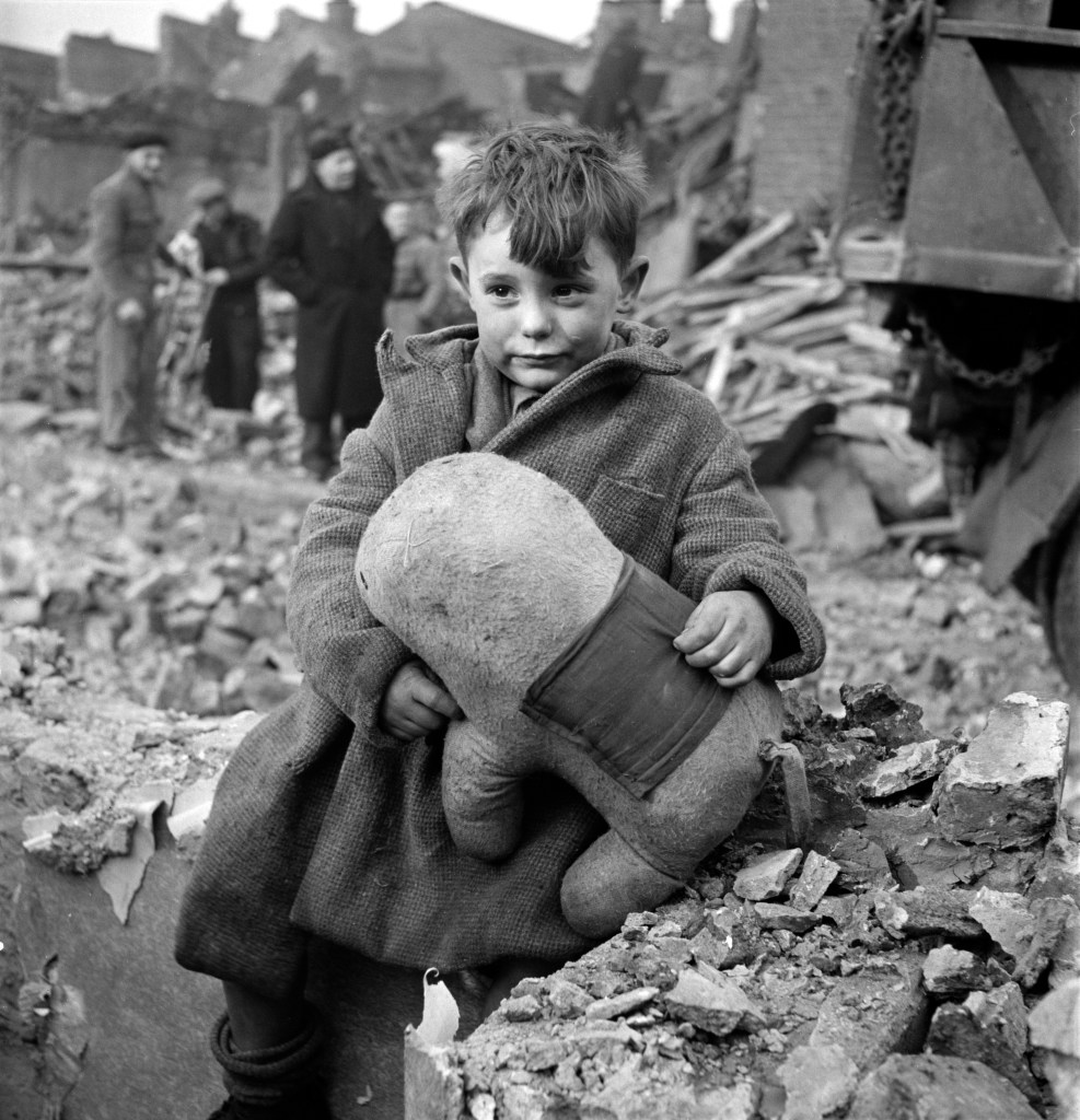 Toni Frissell London bombing 1945 wonder where he is now?