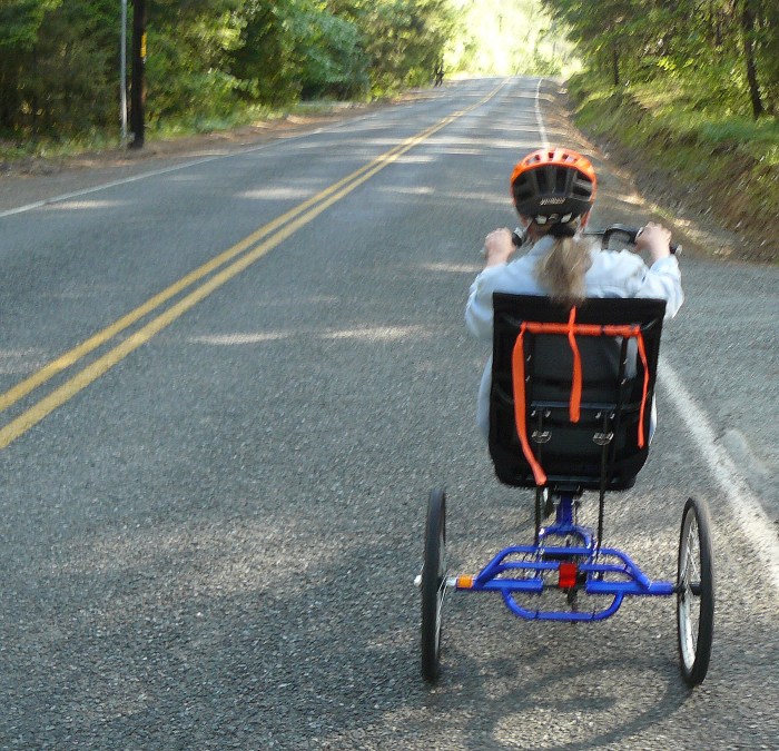 Slightly blurred image as I had the camera in my hand as I was riding behind Jean.