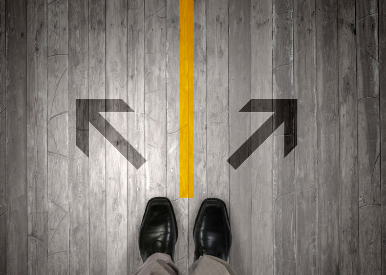  One way or another? Feet image via www.shutterstock.com. 